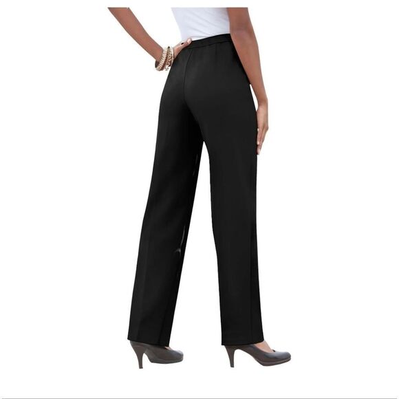 NWT Roaman's Women's Plus Size Classic Bend Over Pant Elastic Waist Pull On Dres - Picture 3 of 7